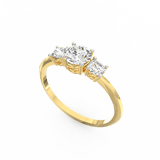 Radiant Round Diamond Ring