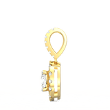 Lab Grown Diamond Pendant – Celestia Cushion-Cut Halo 0.75 Ct in BIS Hallmarked Gold