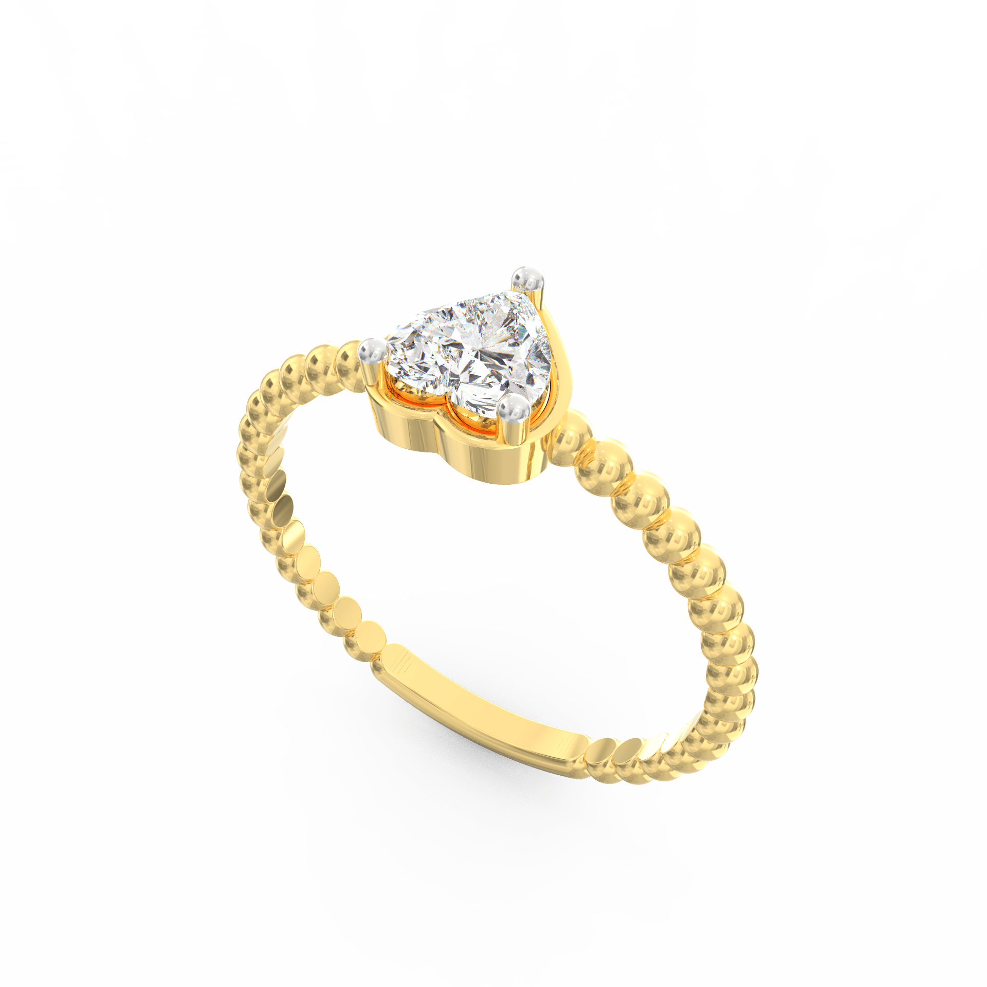 Enchanted Heart Diamond Solitaire Ring