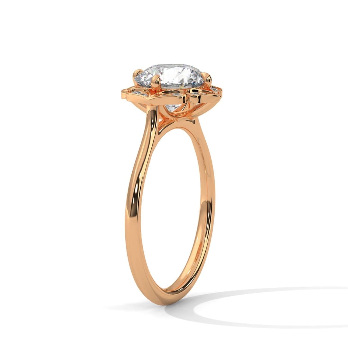 Ayanika Round Cut Diamond Ring: Signature Luxury Defined