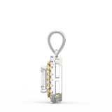 Lab Grown Diamond Pendant – Royale Emerald-Cut Solitaire 1.00 Ct in BIS Hallmarked Gold