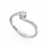 Dazzling Devotion Solitaire Diamond Engagement Ring