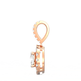 Lab Grown Diamond Pendant – Celestia Cushion-Cut Halo 0.75 Ct in BIS Hallmarked Gold