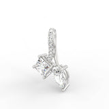 Celeste Embrace Pendant with 2.00 Ct TW Pear & Princess Cut Diamonds | BIS Hallmarked Gold