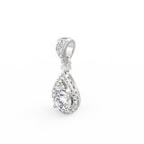 Lab Grown Diamond Pendant – Elara 1.00 Ct Teardrop Solitaire in BIS Hallmarked Gold