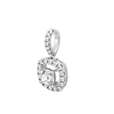 Lab Grown Diamond Pendant – Celestia Cushion-Cut Halo 0.75 Ct in BIS Hallmarked Gold