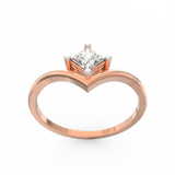 Radiant Commitment Solitaire Diamond Ring