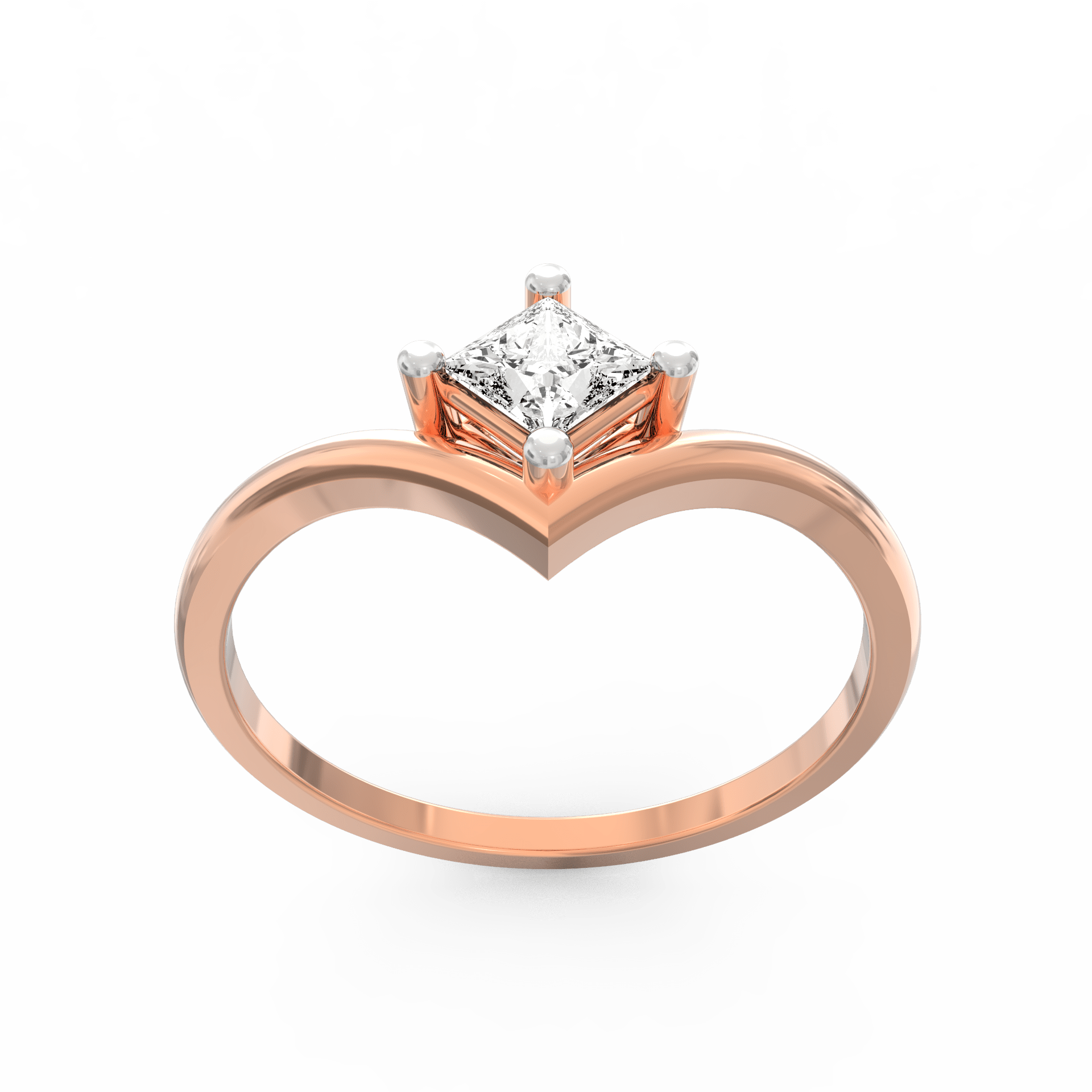 Radiant Commitment Solitaire Diamond Ring