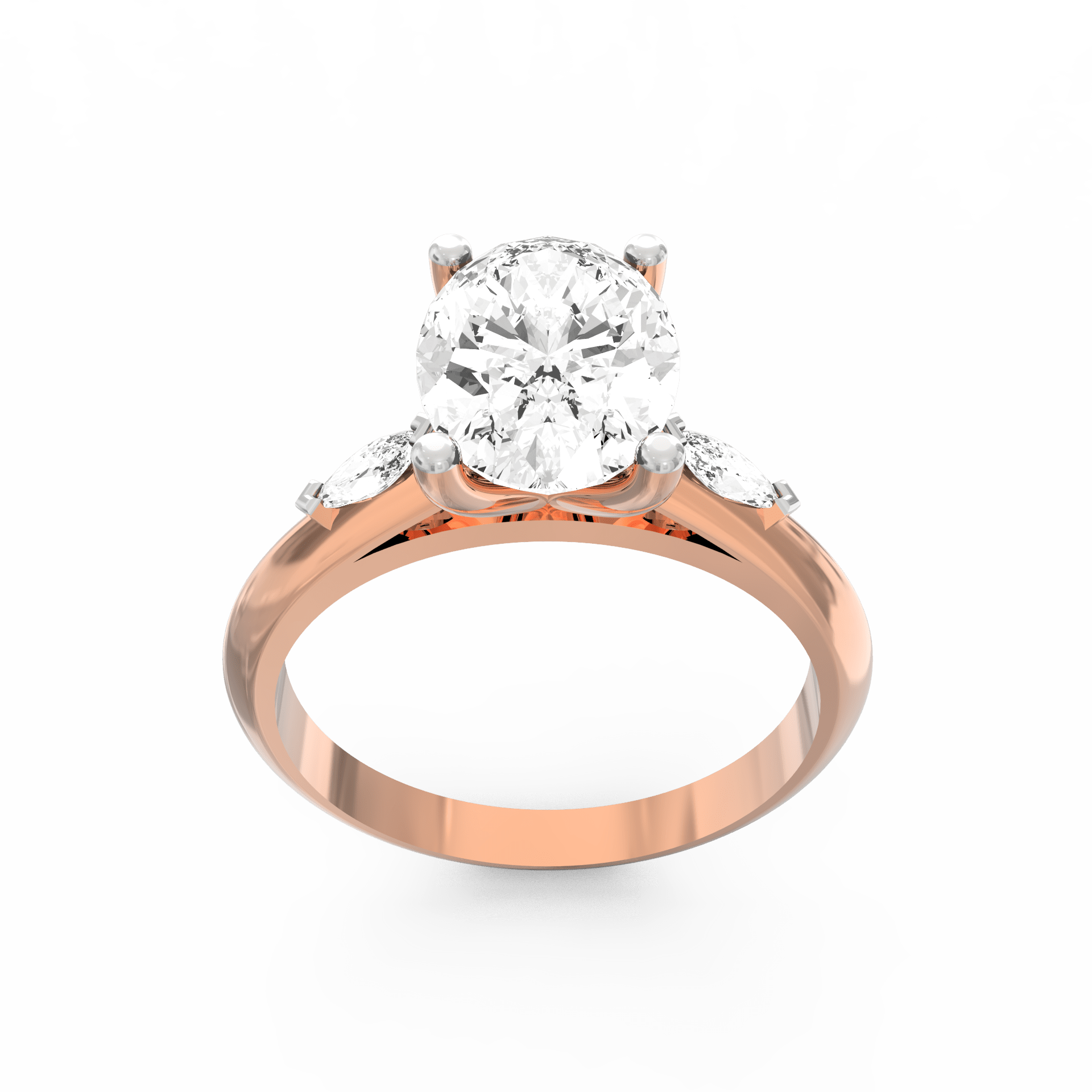 Radiant Romance Solitaire Diamond Engagement Ring