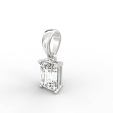 Eira 1.00 Carat Emerald Solitaire Pendant | BIS Hallmarked Gold