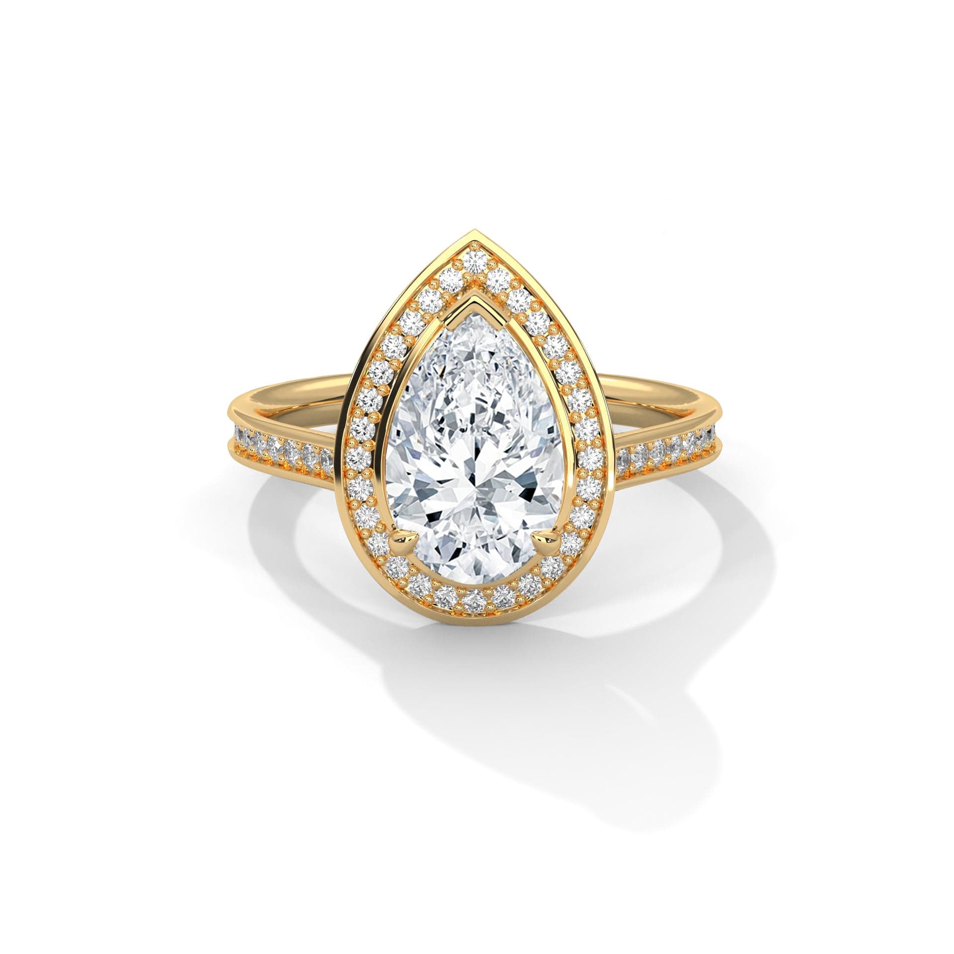Ayanika Exquisite Pear Diamond Ring