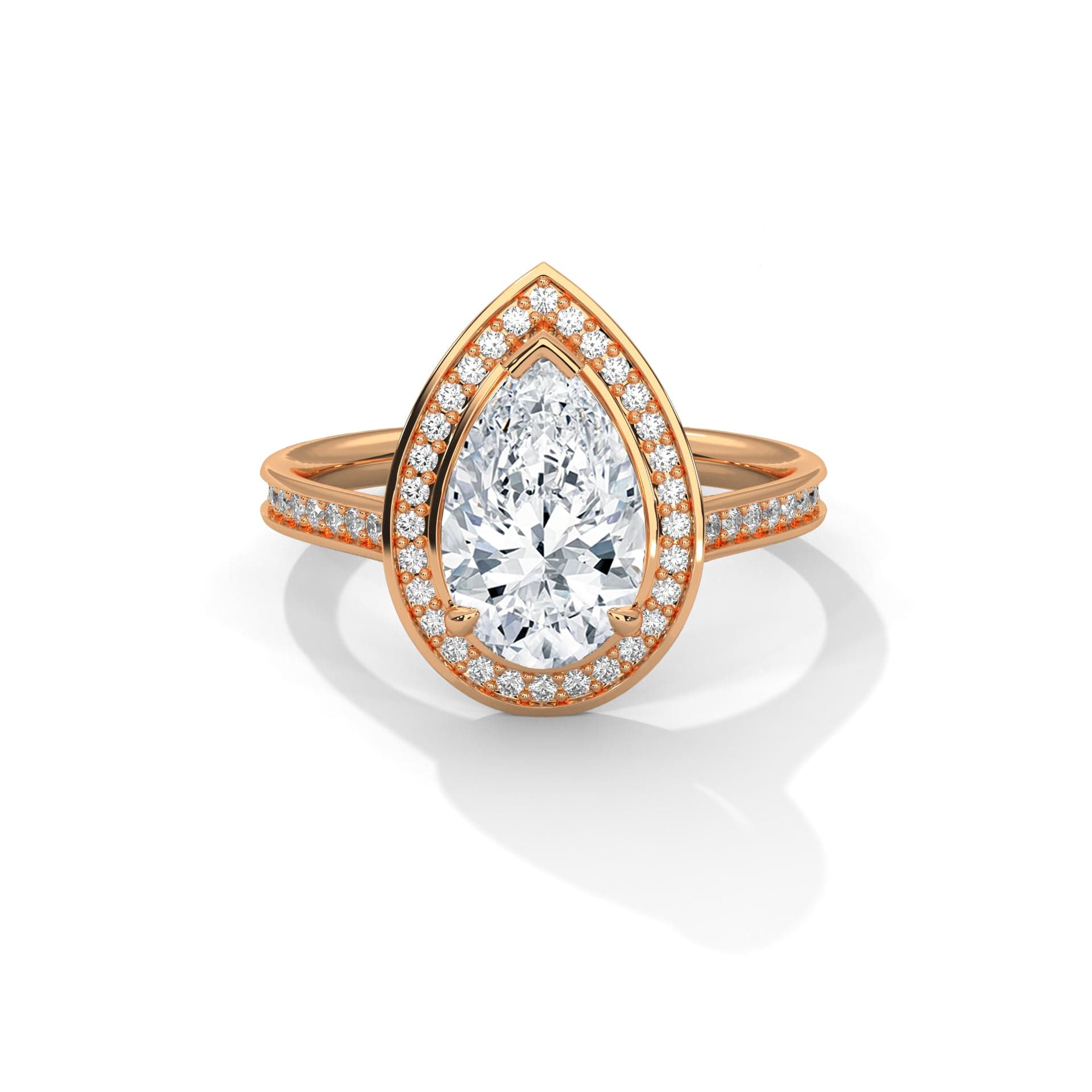 Ayanika Exquisite Pear Diamond Ring