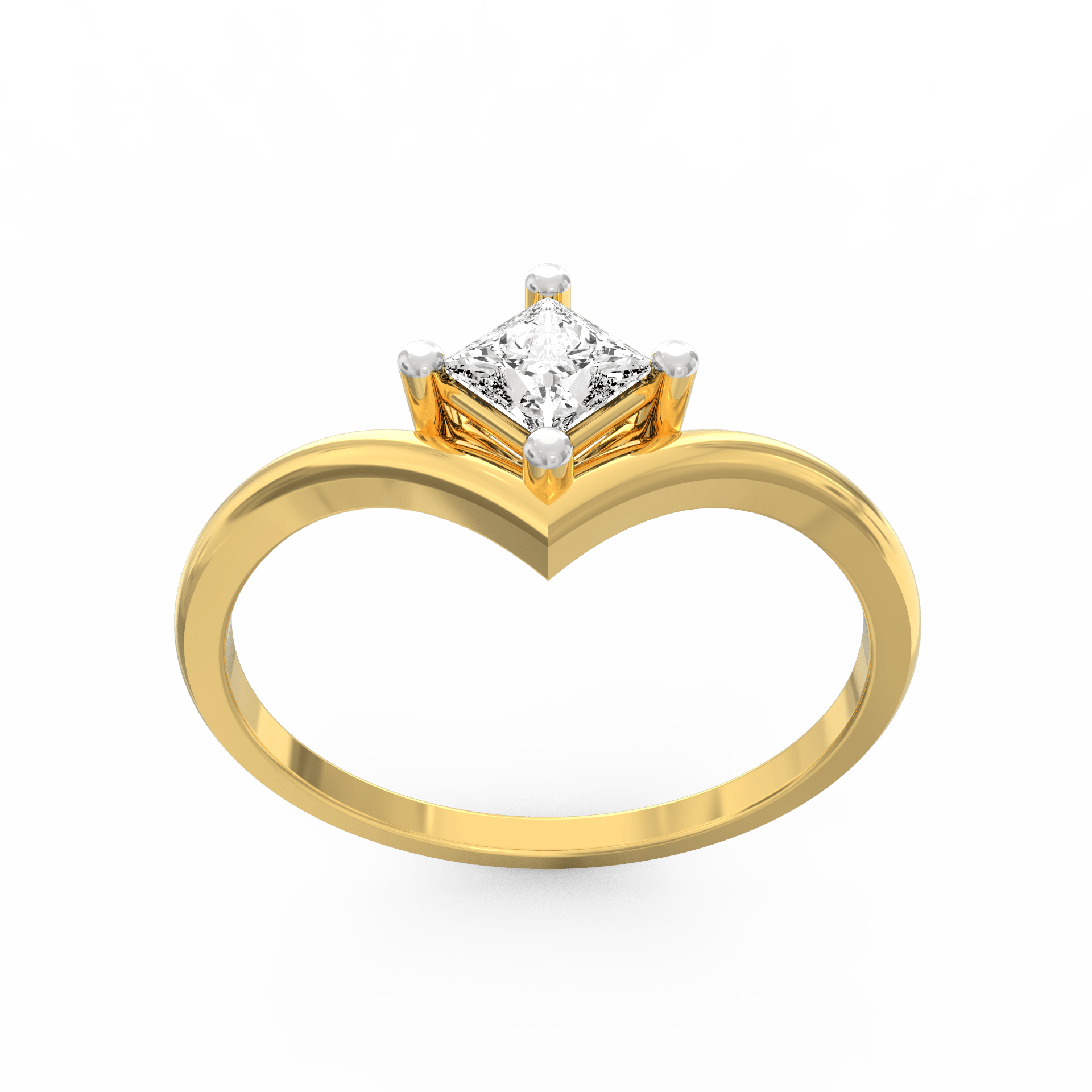 Radiant Commitment Solitaire Diamond Ring
