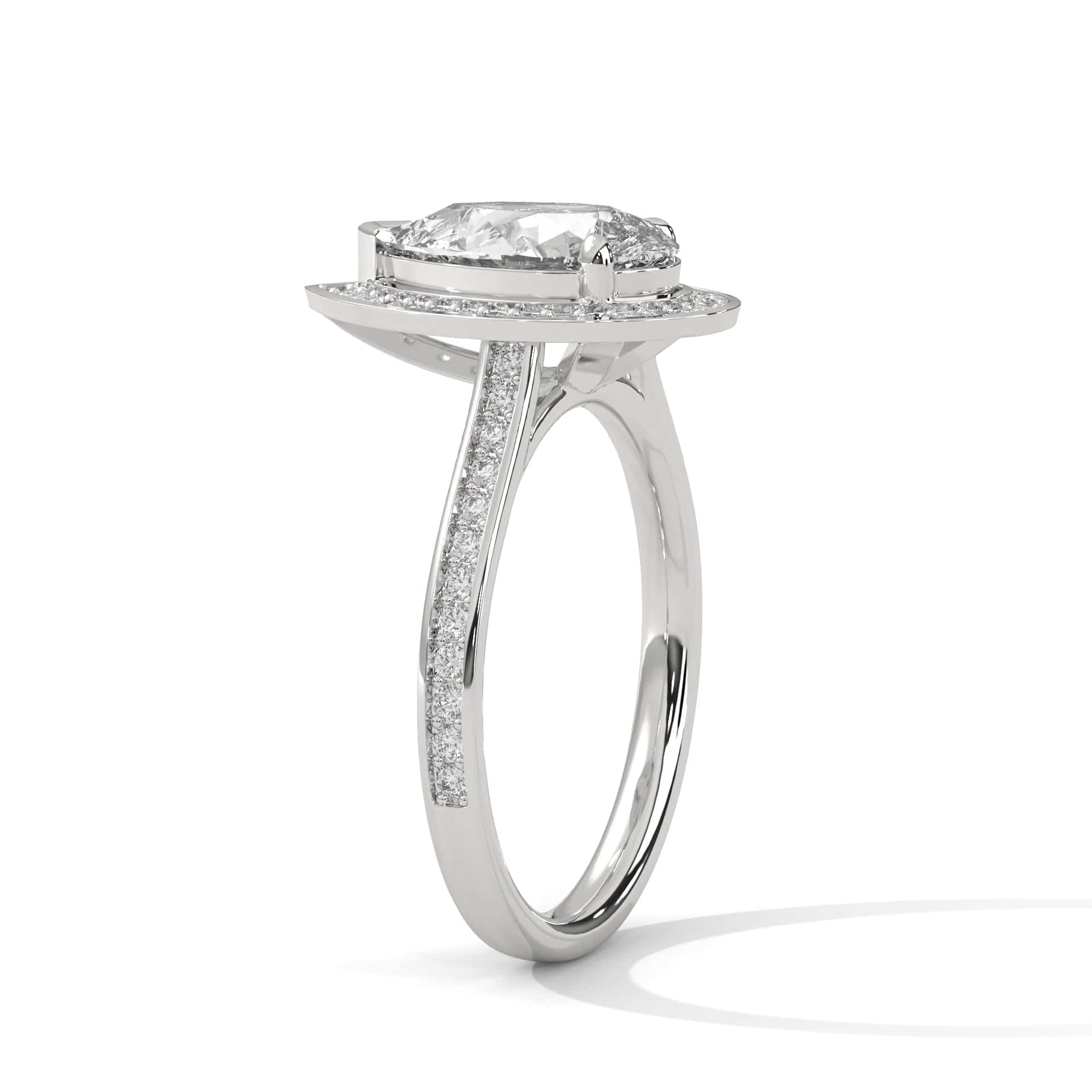 Ayanika Exquisite Pear Diamond Ring
