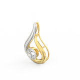 Lab Grown Diamond Pendant – Elara Round Solitaire 0.75 Ct in BIS Hallmarked Gold