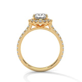 Ayanika 2-Carat Oval Cut Solitaire Ring: Stellar Elegance