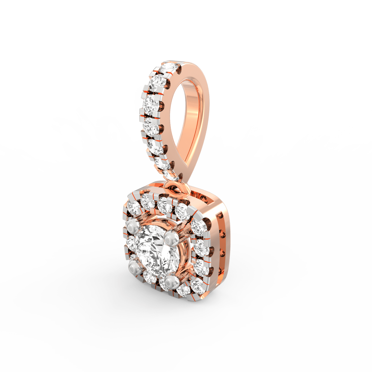 Halo Majesty Diamond Pendant