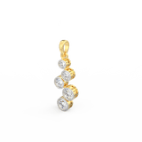 Lab Grown Diamond Pendant – Aurora Cascade in BIS Hallmarked Gold
