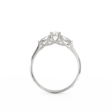Radiant Harmony Oval Diamond Ring