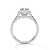 Ayanika Emerald Cut Solitaire Ring: Cosmic Brilliance
