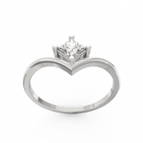 Radiant Commitment Solitaire Diamond Ring