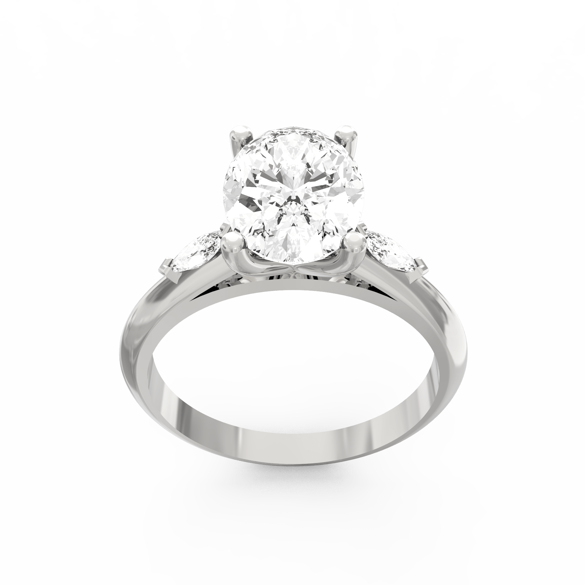 Radiant Romance Solitaire Diamond Engagement Ring