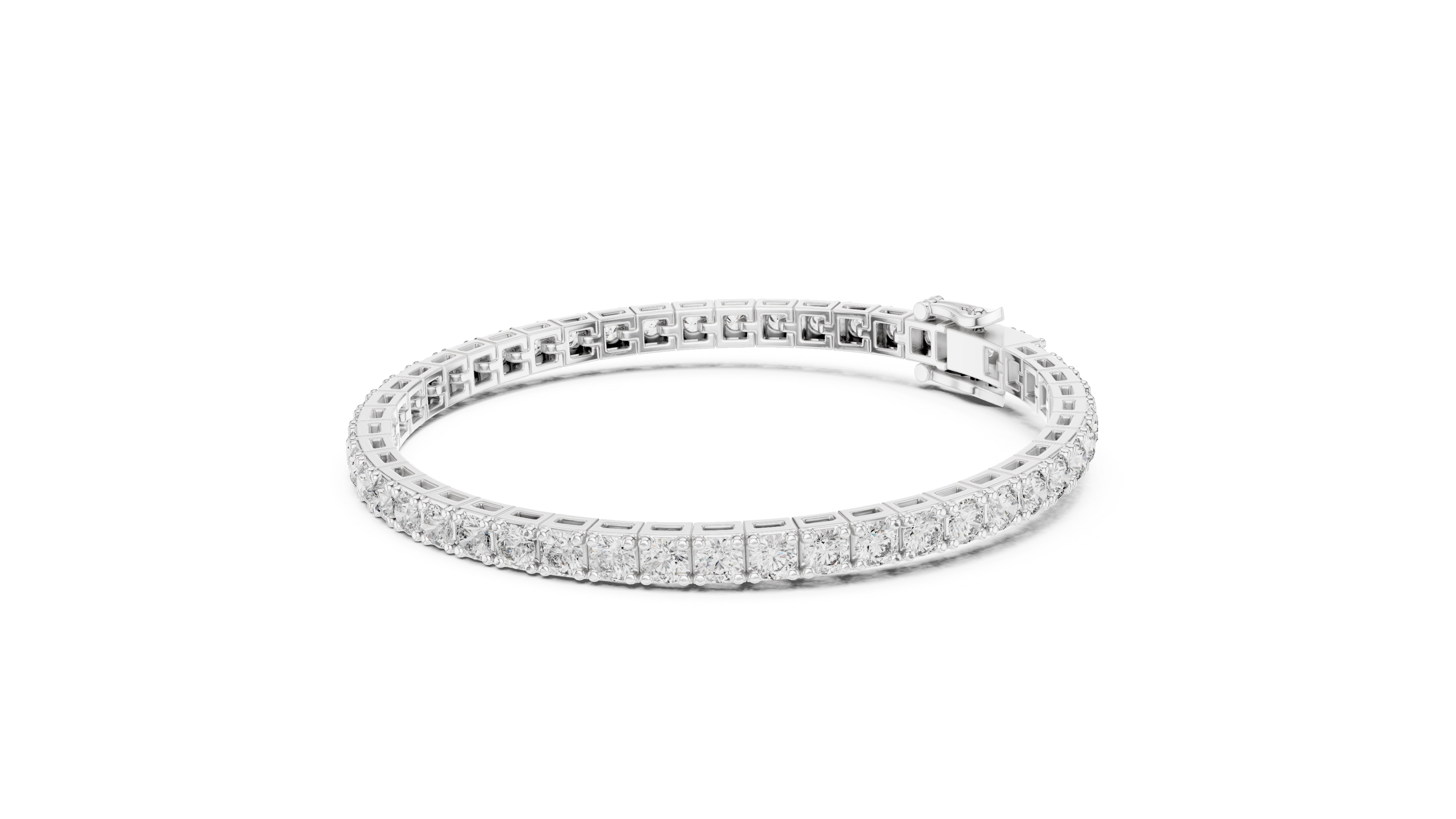Thalassa Lab Grown Diamond Tennis Bracelet in Gold