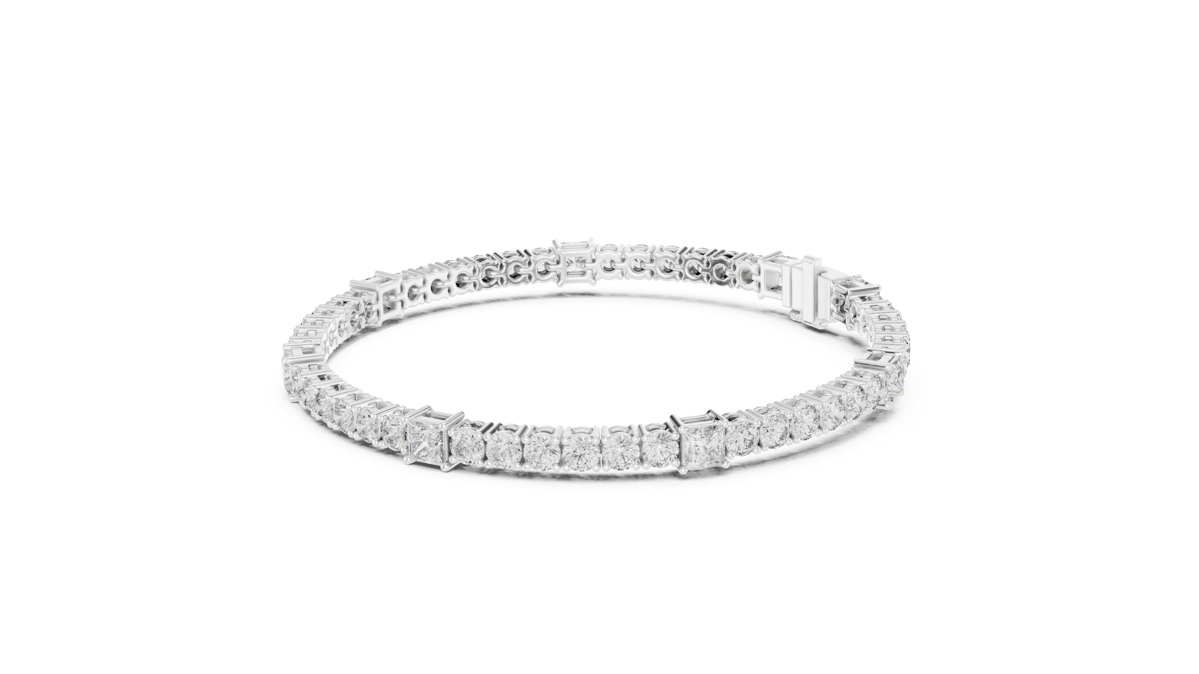 Calyra Square Lab-Grown Diamond Bracelet