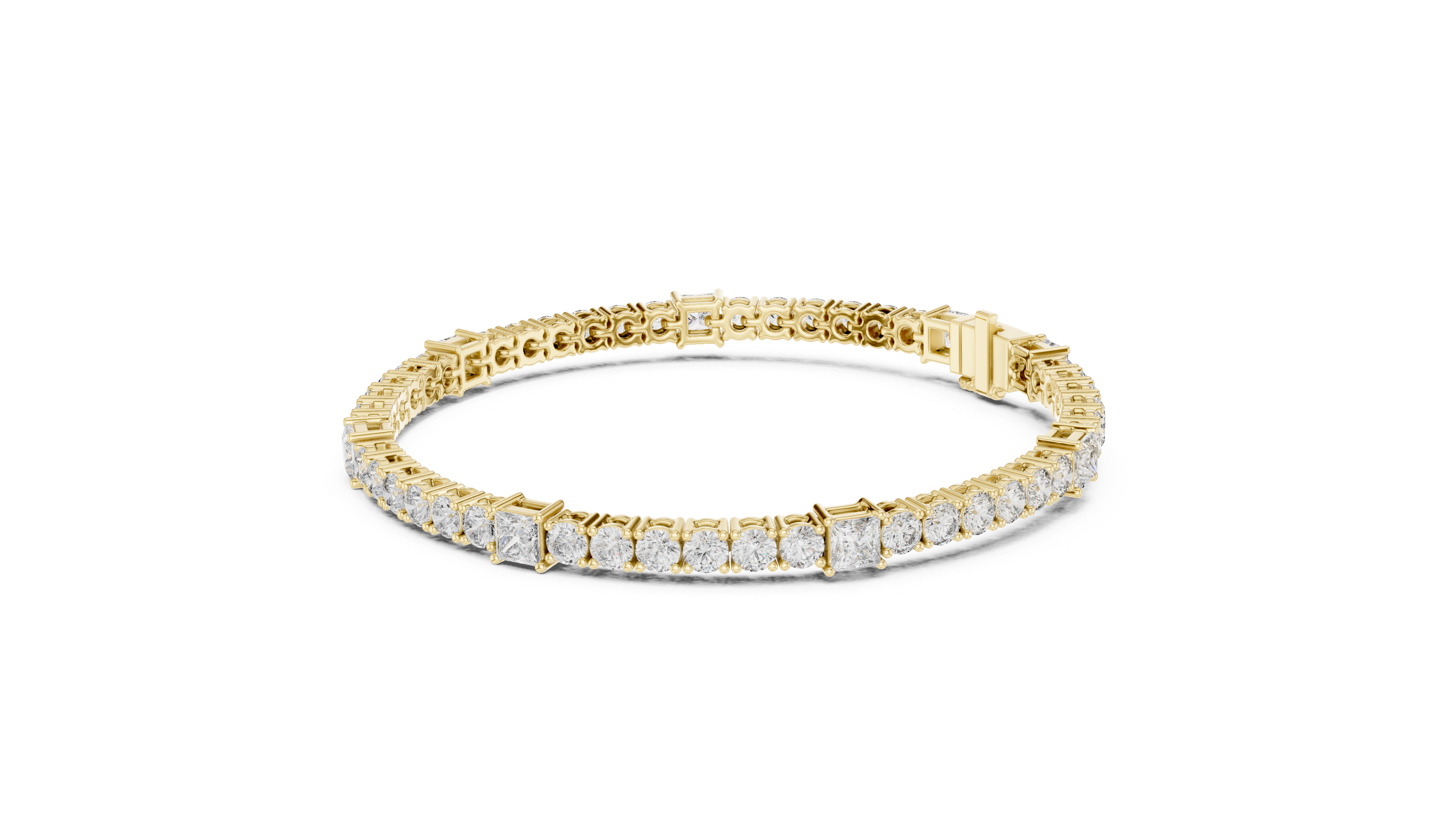 Calyra Square Lab-Grown Diamond Bracelet