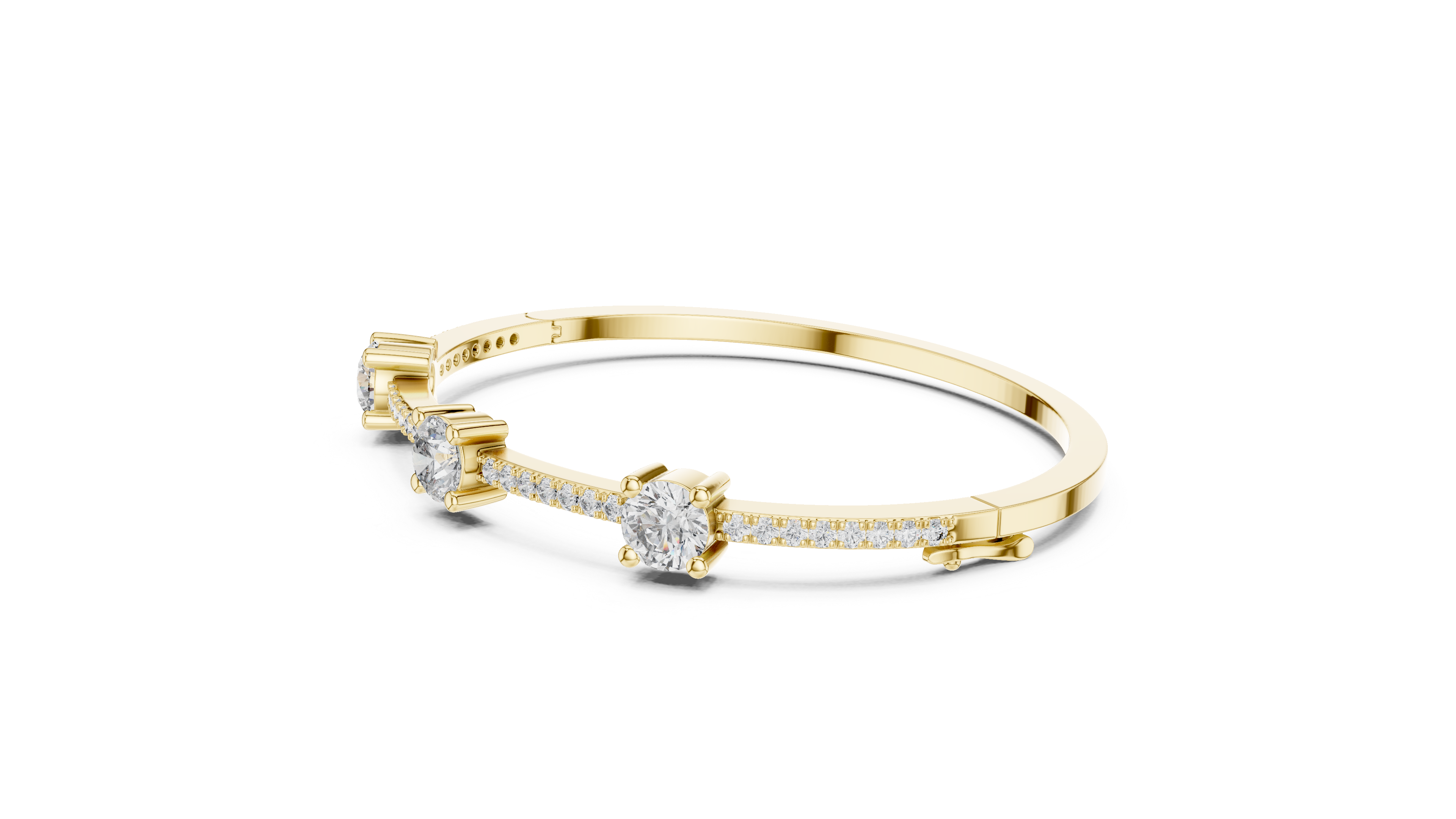 Solara Line Lab-Grown Diamond Bracelet