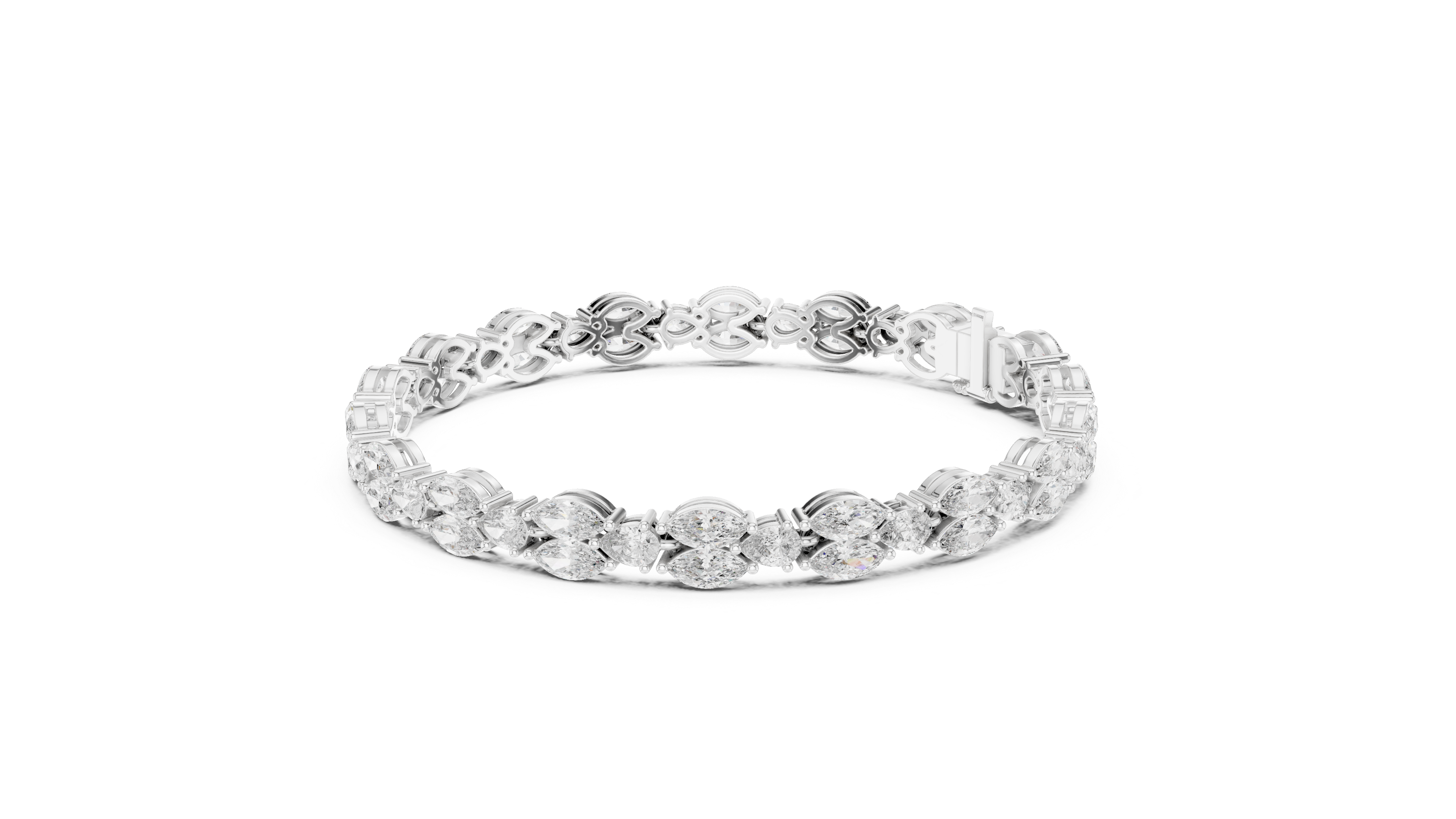Elara Crest Lab-Grown Diamond Bracelet