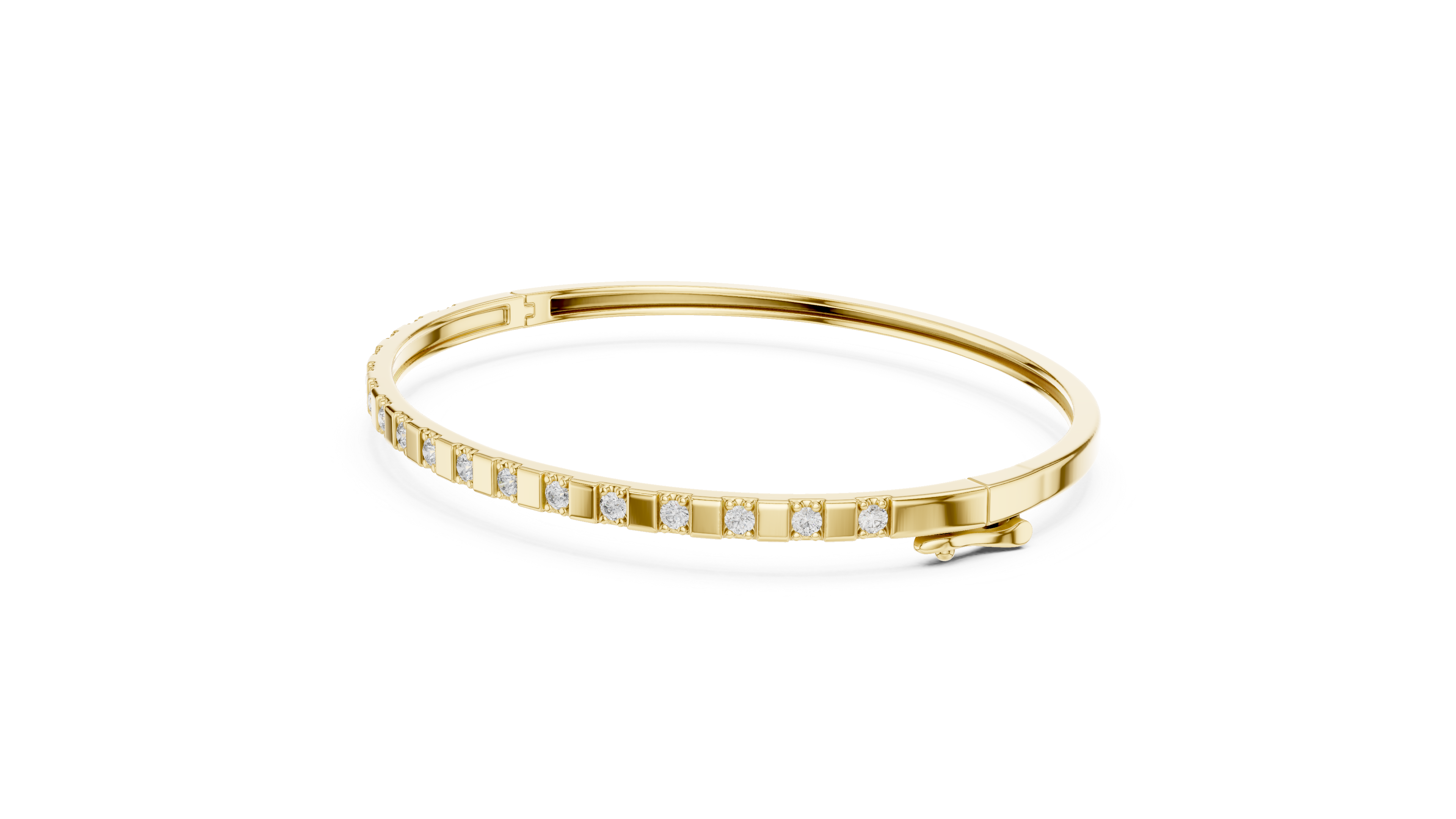Celestia Line Lab-Grown Diamond Bangle Bracelet