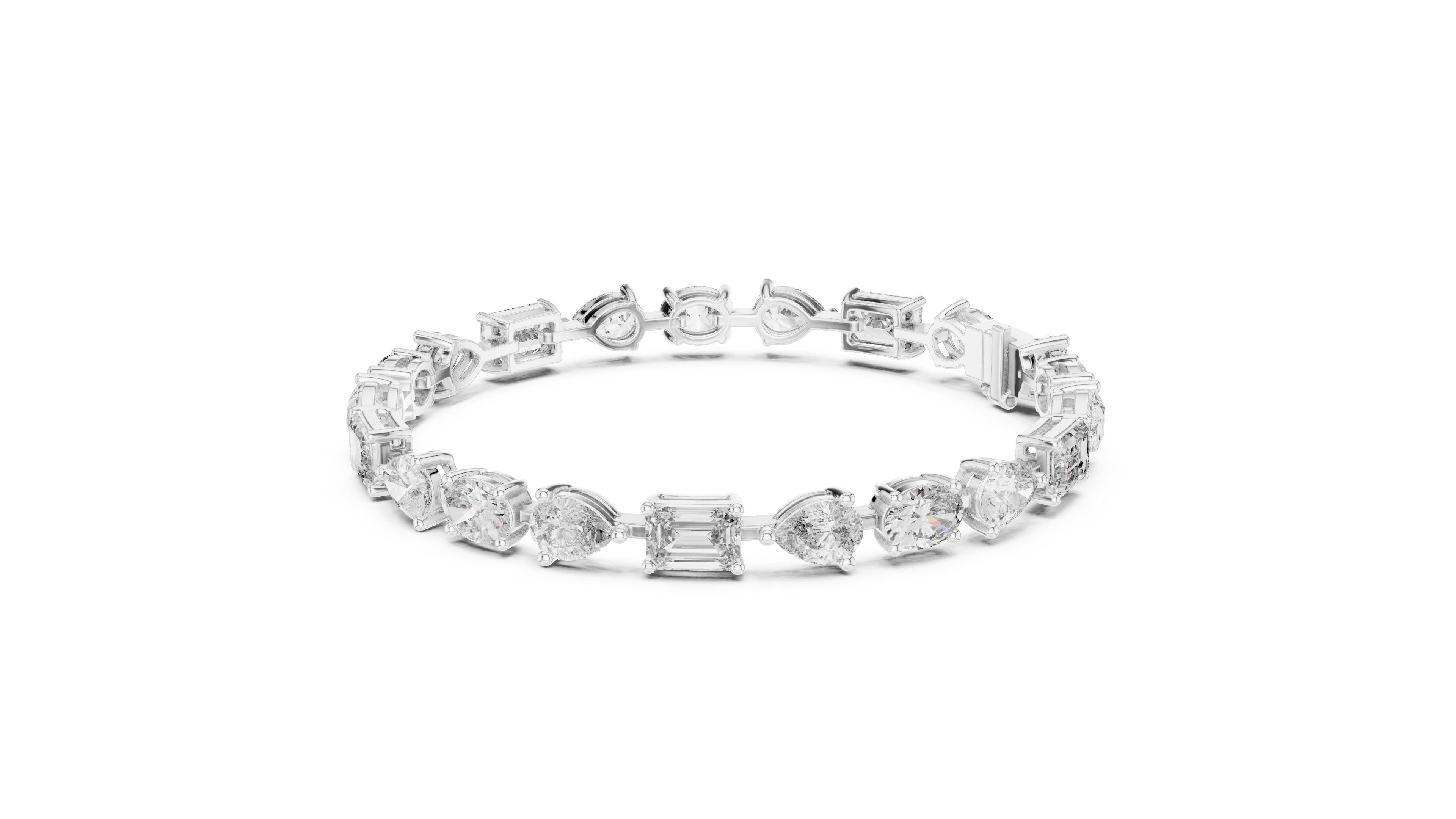 Aurelia Lab-Grown Diamond Multi-Shape Station Bracelet