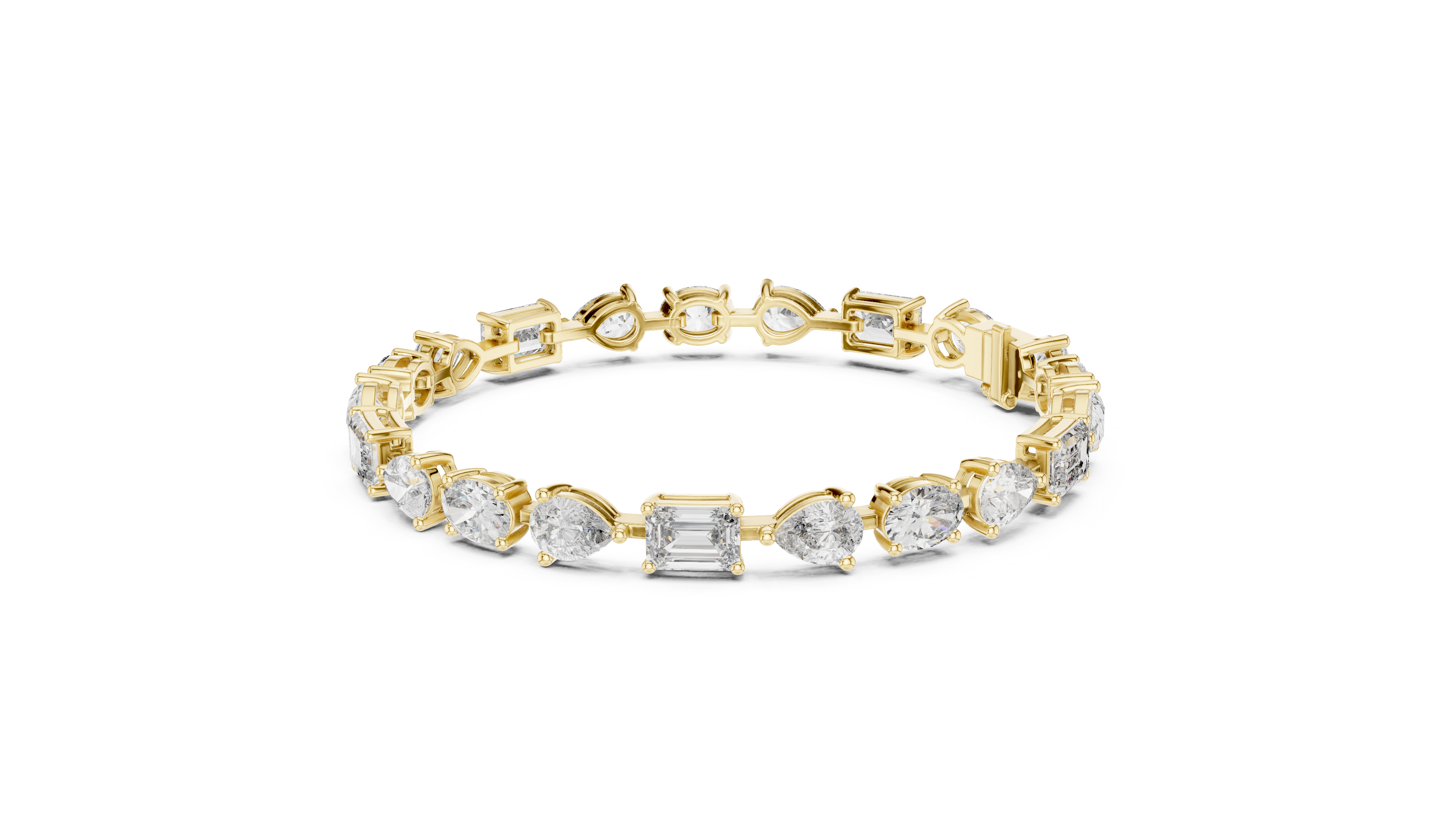 Aurelia Lab-Grown Diamond Multi-Shape Station Bracelet