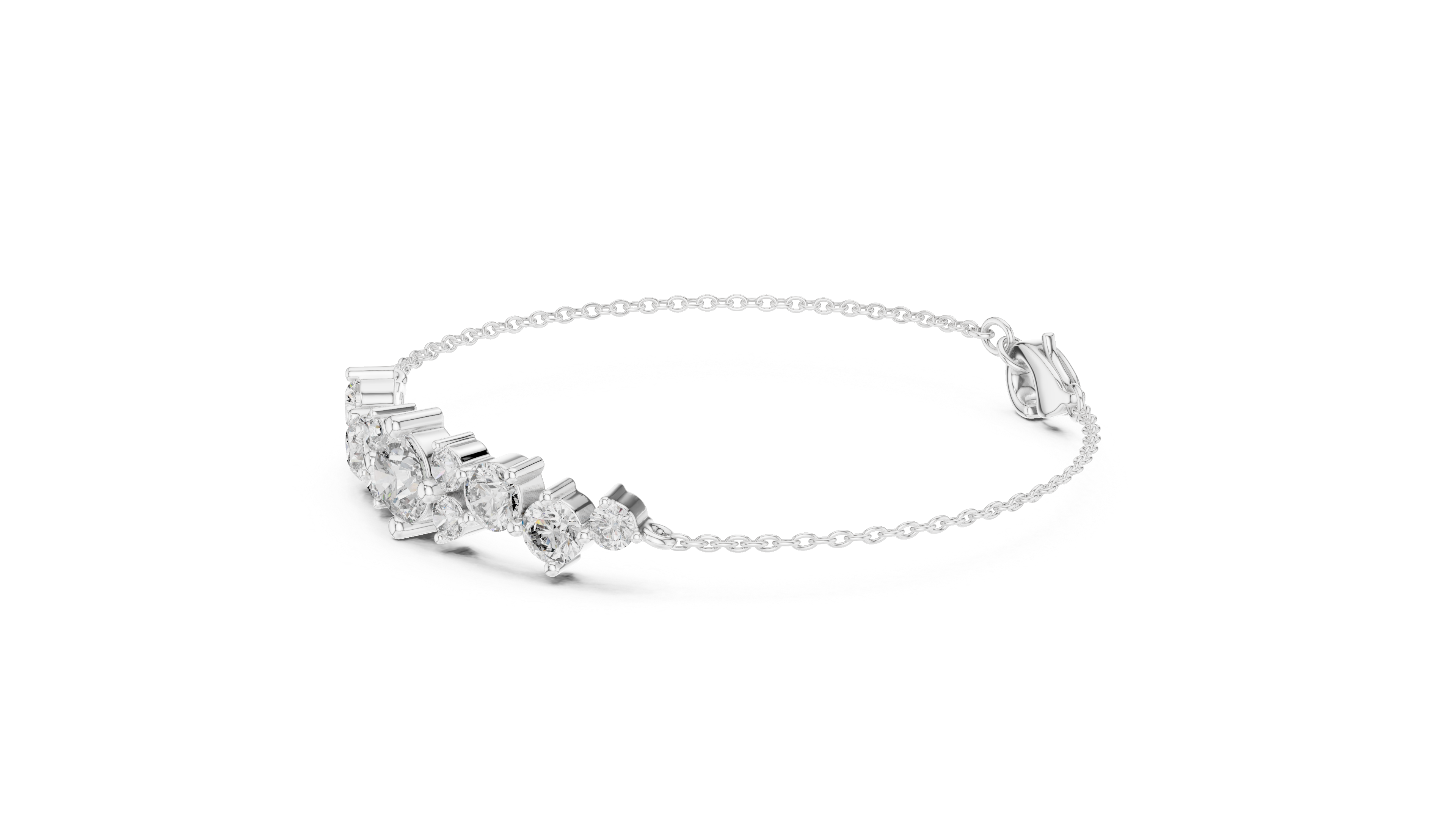 Aurelia Round Diamond Chain Bracelet