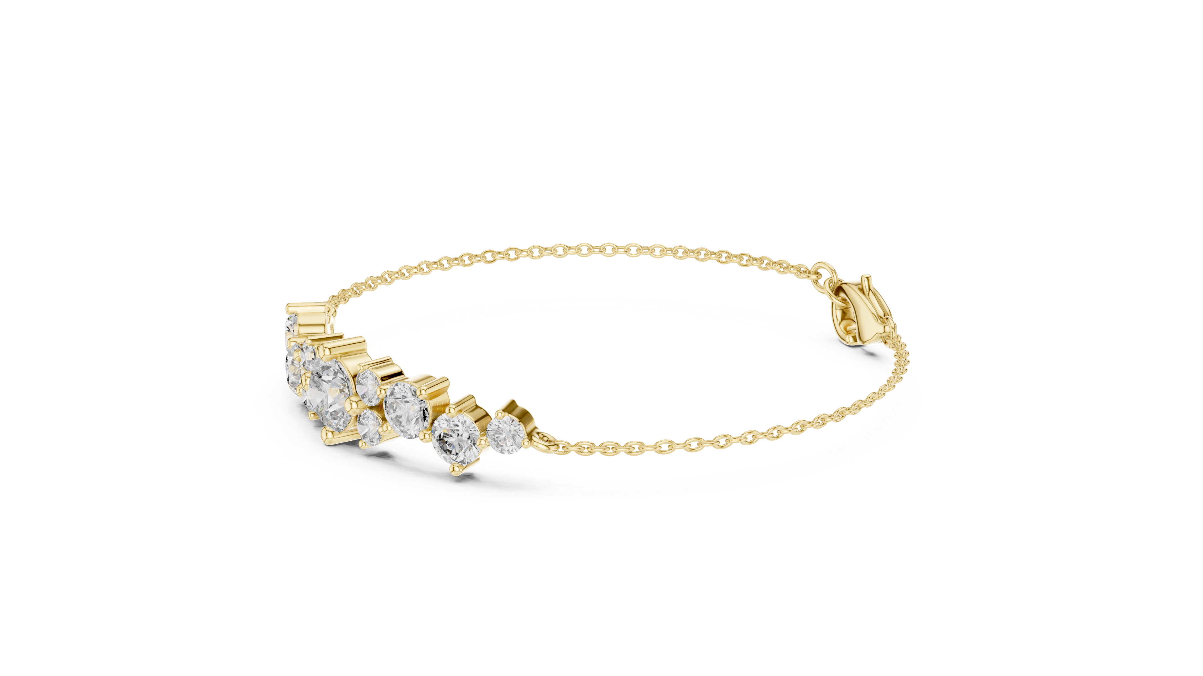 Aurelia Round Diamond Chain Bracelet