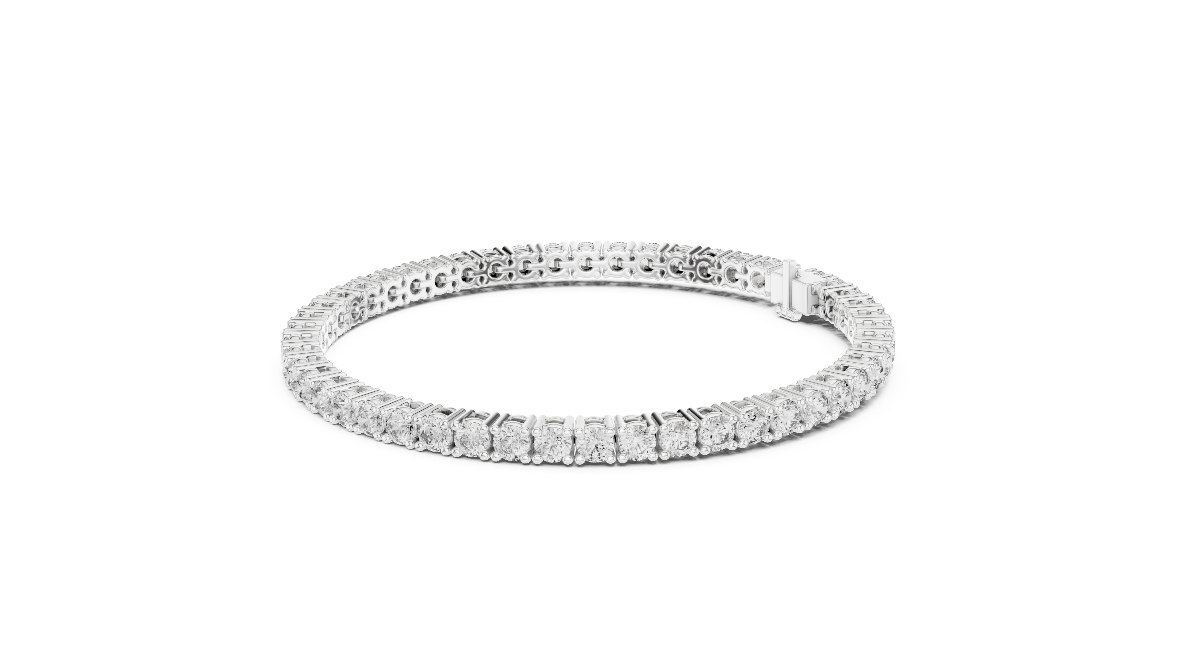 Elara Round Diamond Tennis Bracelet