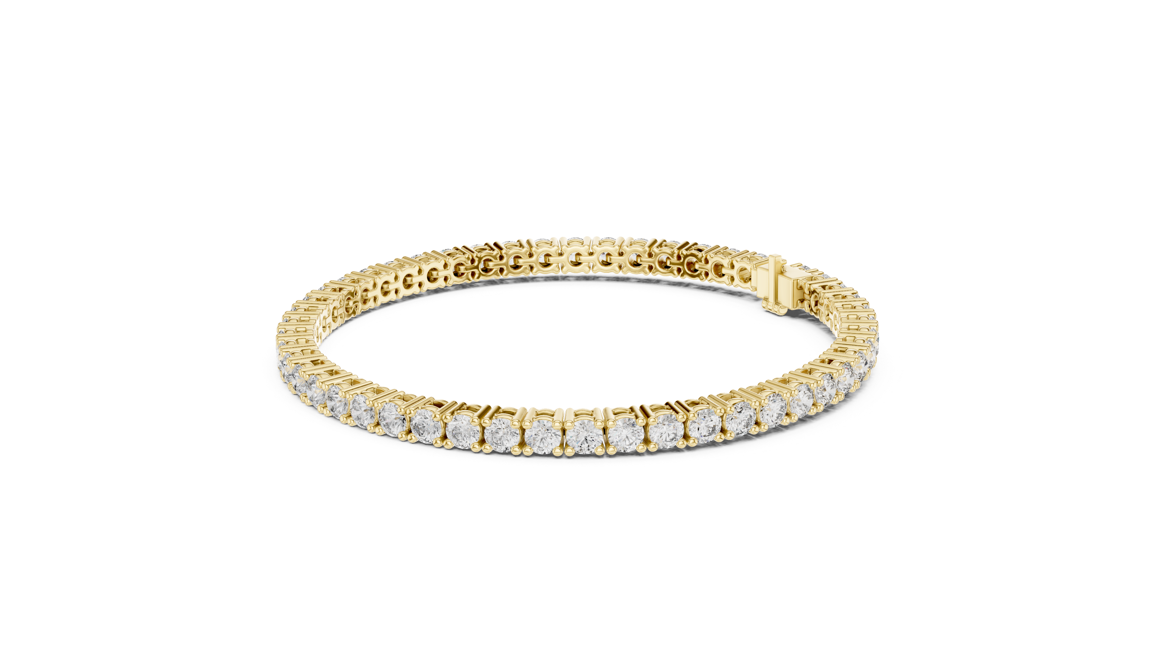 Elara Round Diamond Tennis Bracelet