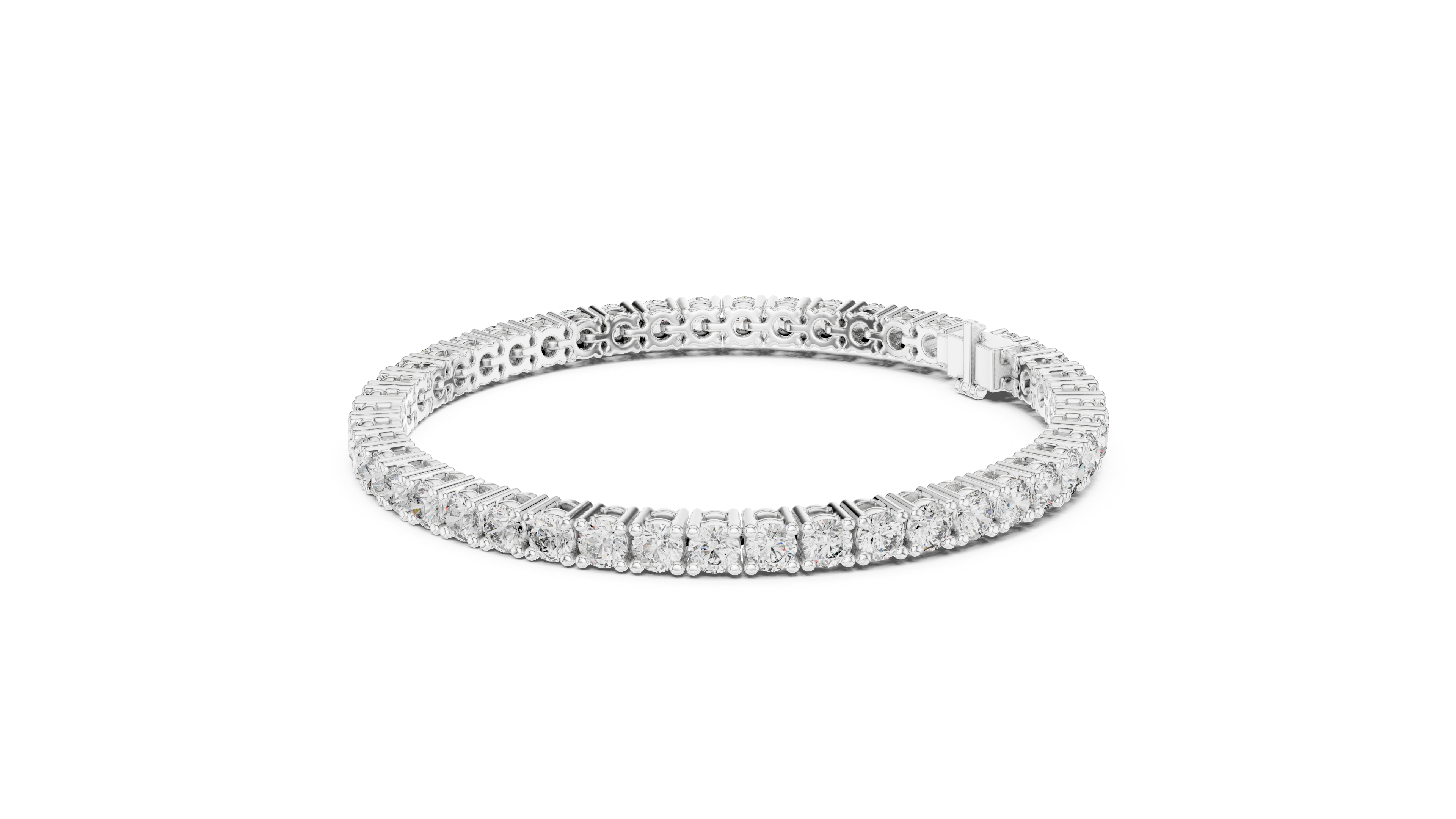 Aurevia Round Diamond Tennis Bracelet