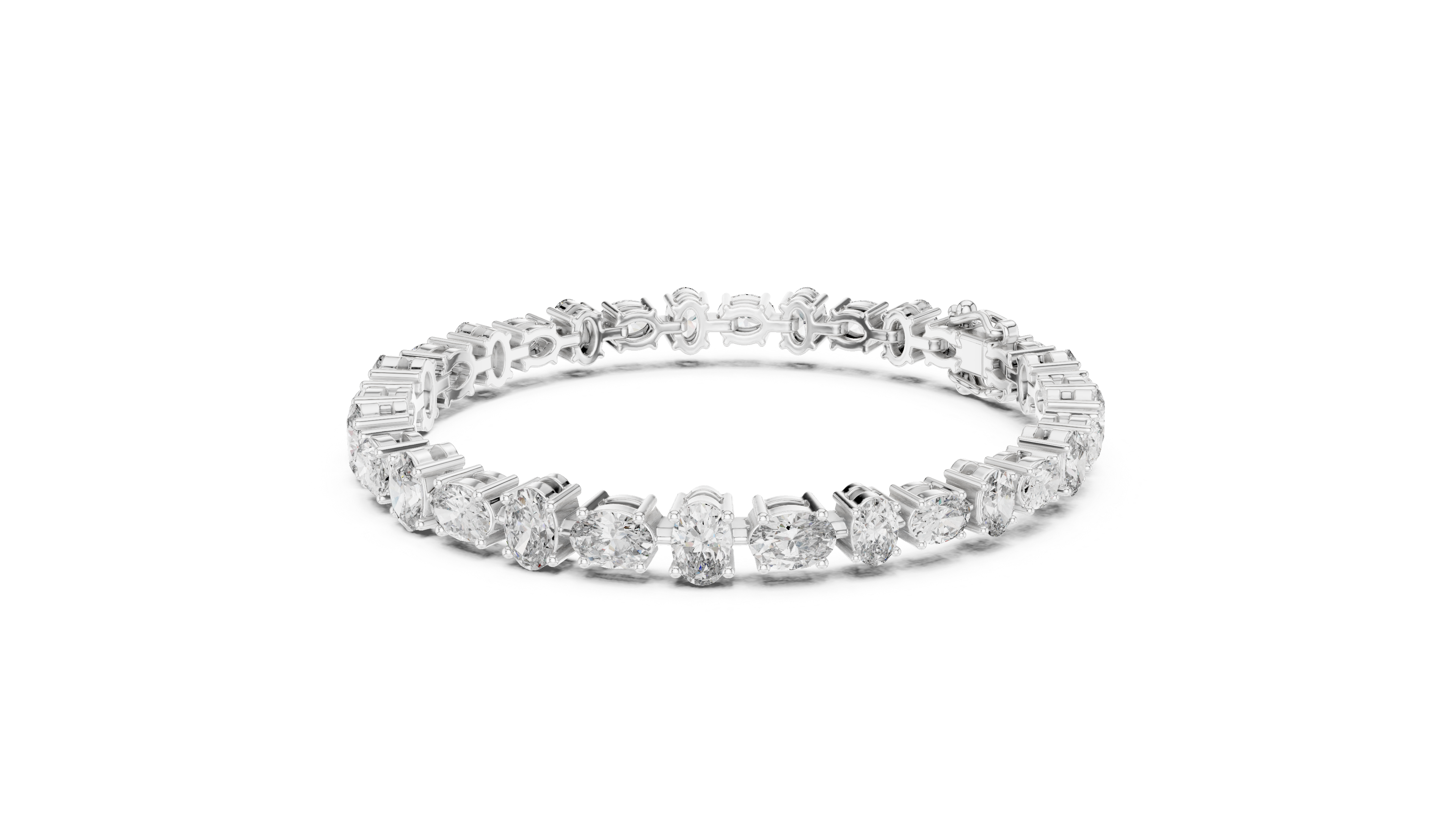 Elovira Oval Line Tennis Bracelet