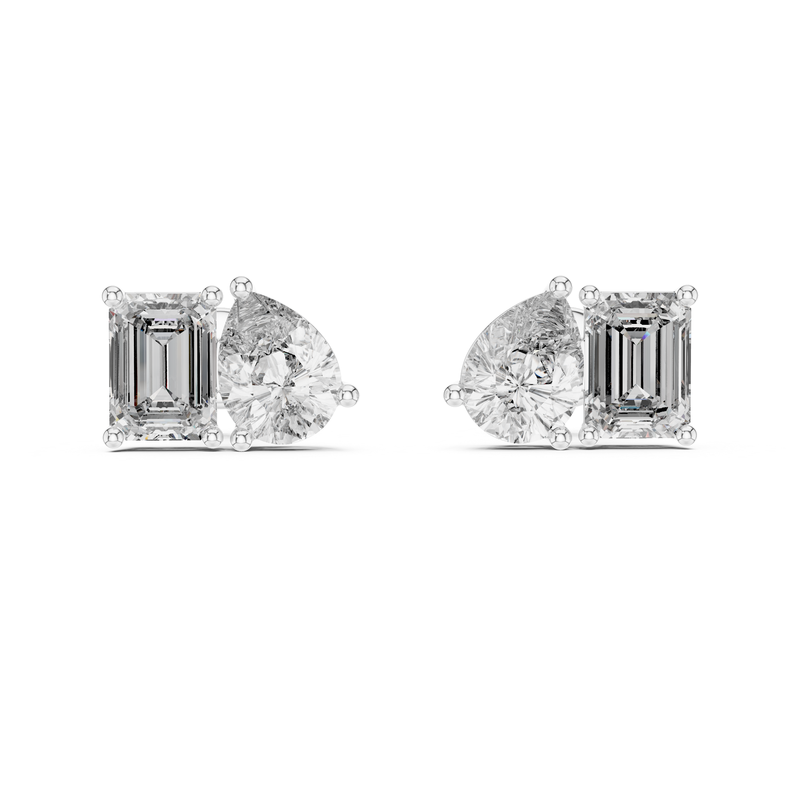 Elyra Dual-Cut Diamond Studs