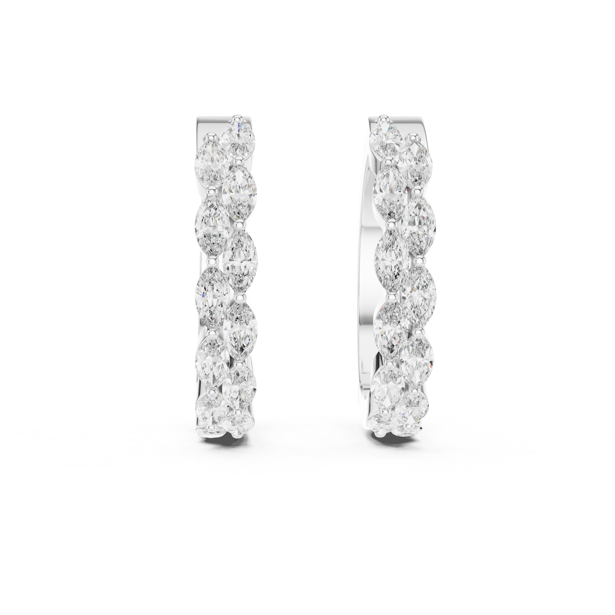 Virella Cascade Diamond Hoops