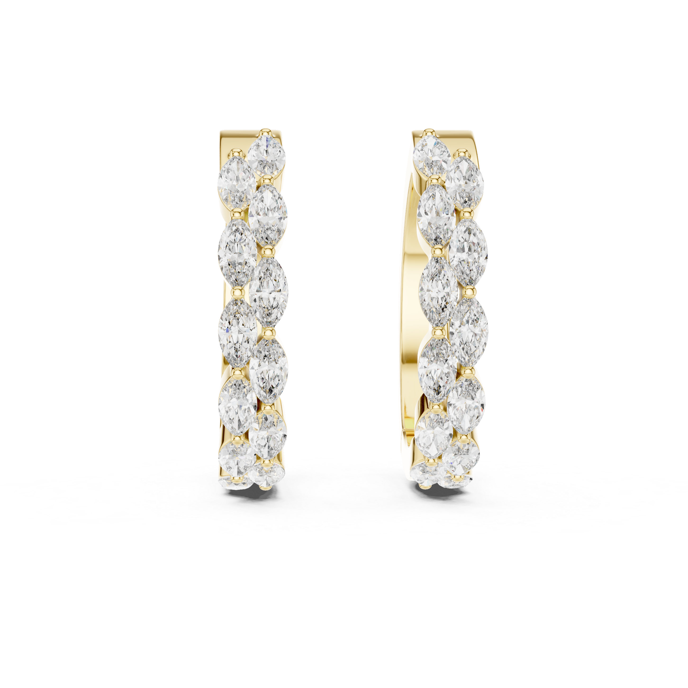 Virella Cascade Diamond Hoops