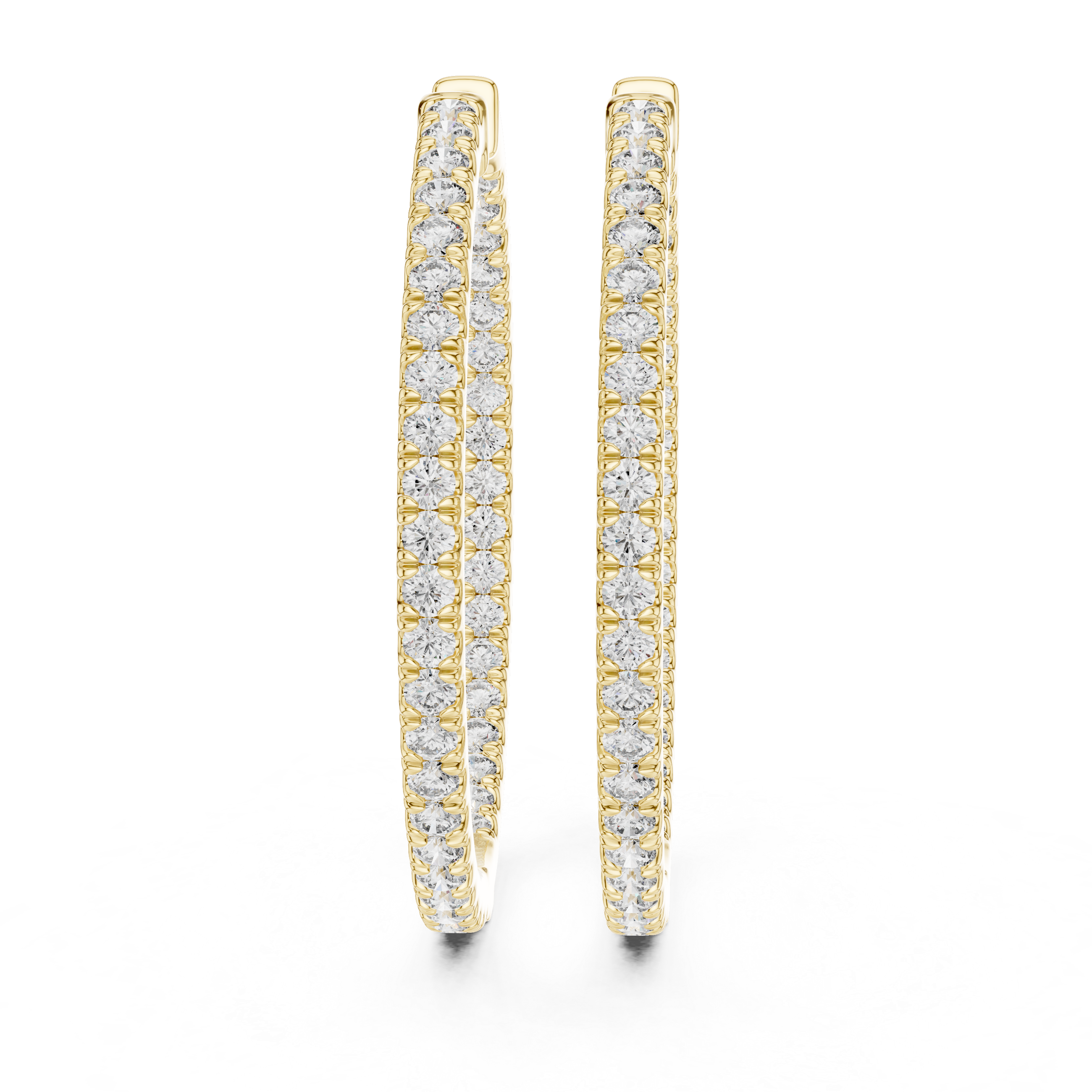 Aurelius Linea Lab Grown Diamond Hoop Earrings