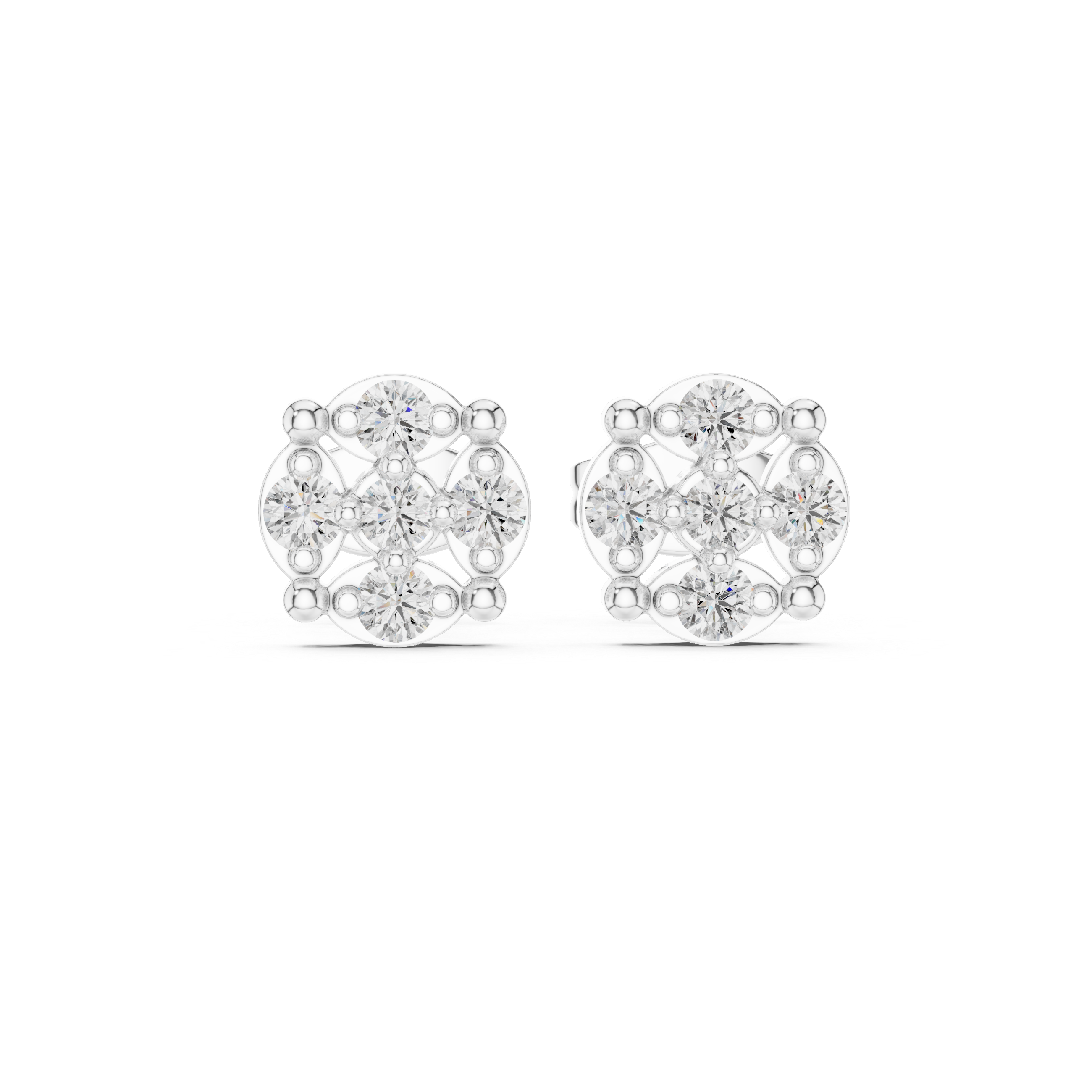 Aurielle Bloom Lab Grown Diamond Stud Earrings
