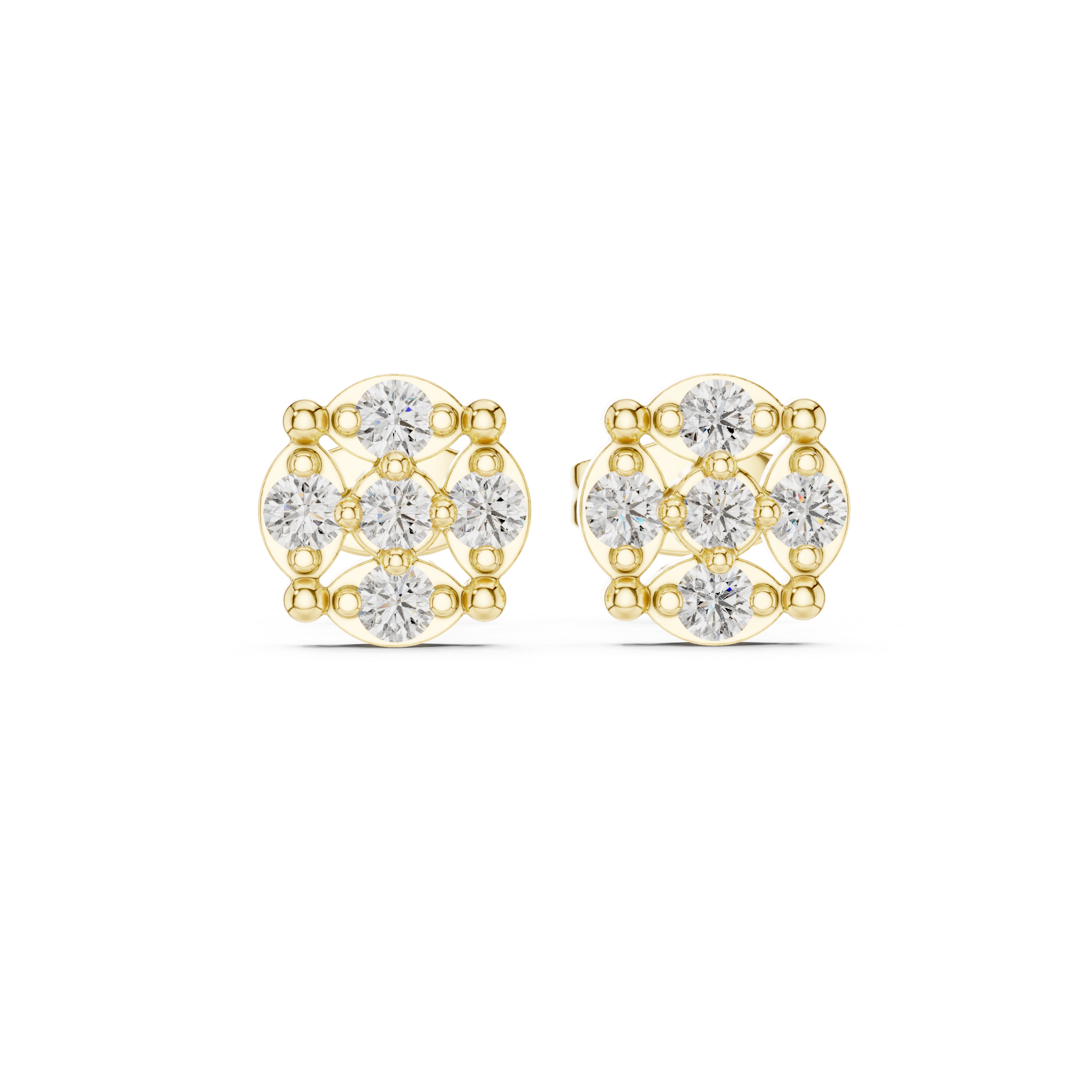 Aurielle Bloom Lab Grown Diamond Stud Earrings