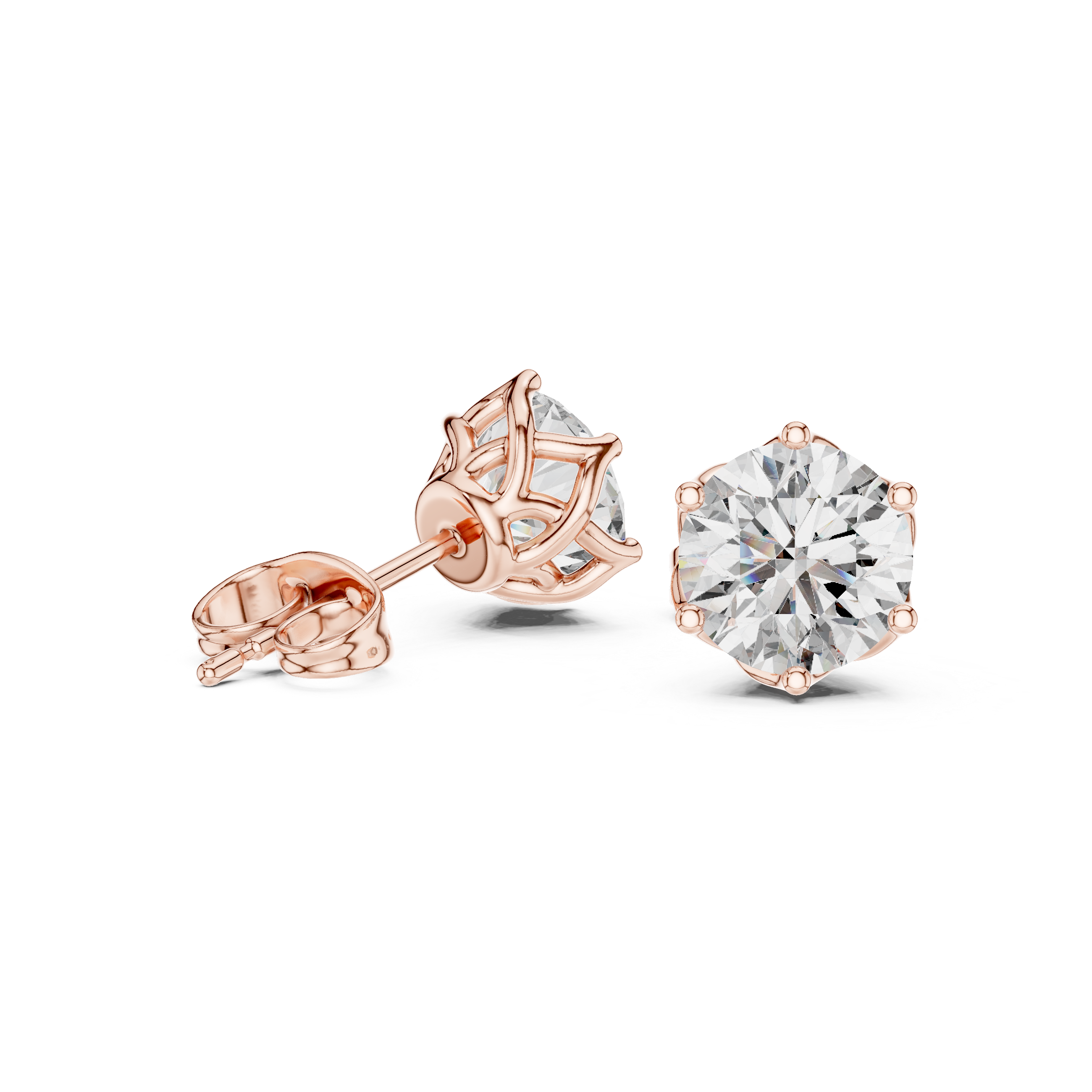 Aurelia Prime Lab Grown Diamond Solitaire Stud Earrings