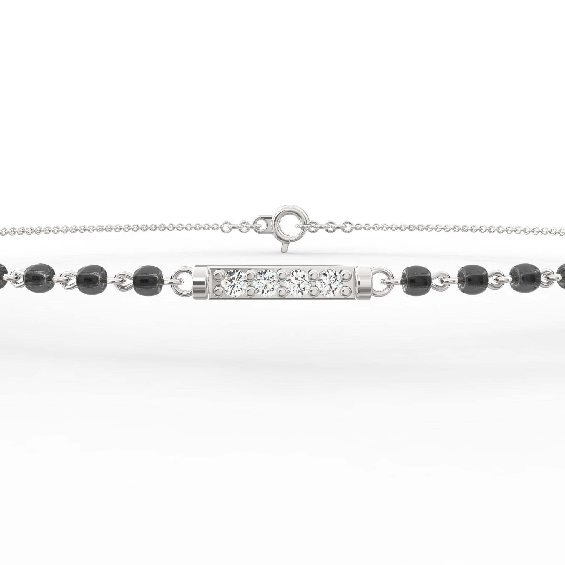 Diamond OM Mangalsutra Bracelet | Mangalsutra bracelet, Gold rings fashion,  Modern gold jewelry