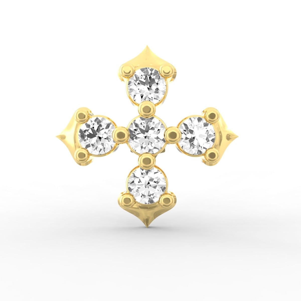 Lab Grown Diamond Nosepin – Chic Elegance Stud in BIS Hallmarked Gold