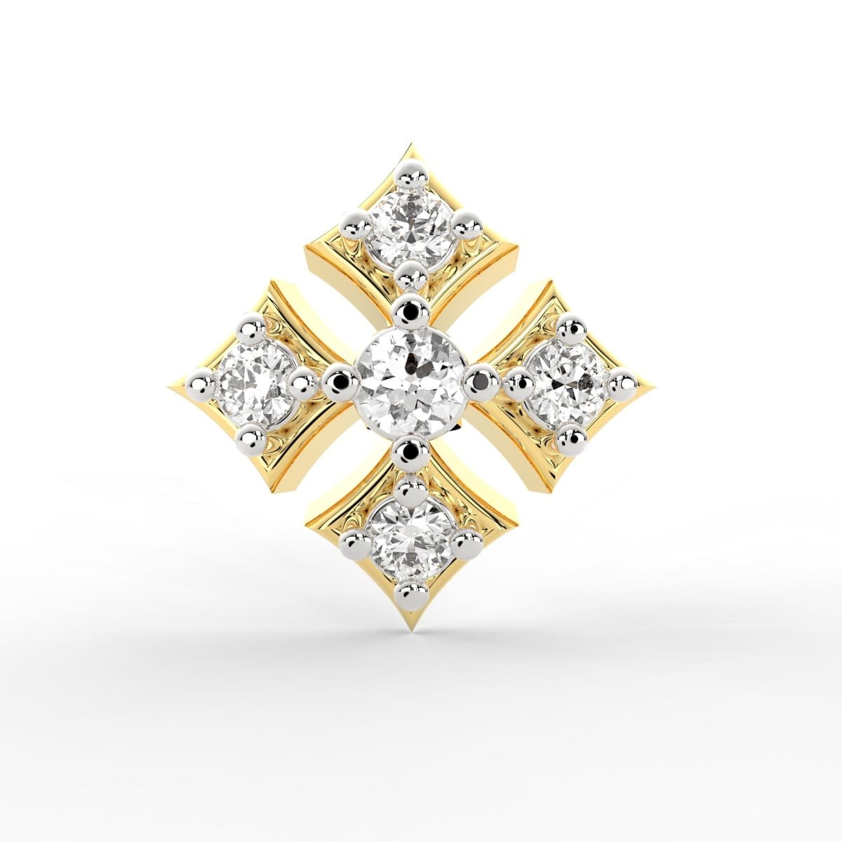 Lab Grown Diamond Nose Pin – Sublime Elegance in BIS Hallmarked Gold